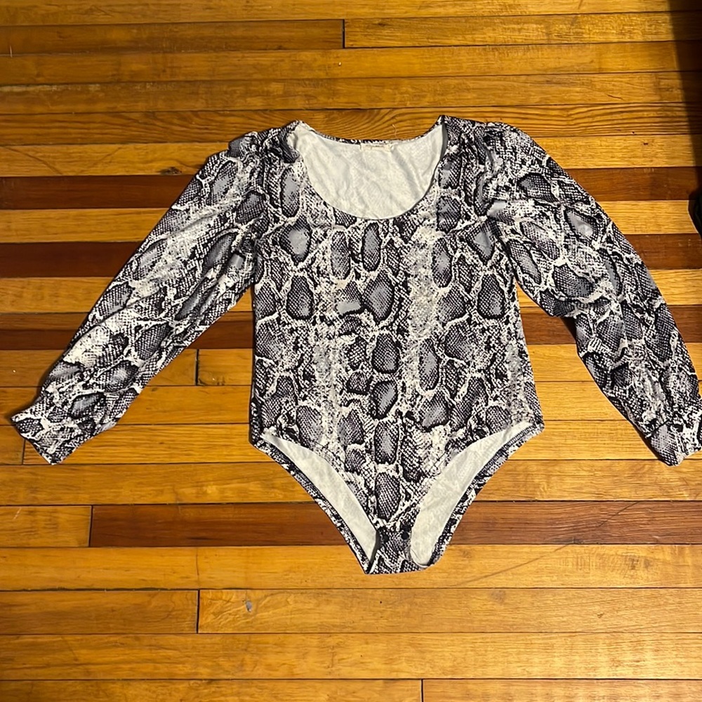 Snake print Body Suit